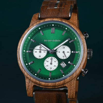 holzkern Holzuhr, hochwertige Herrenuhr